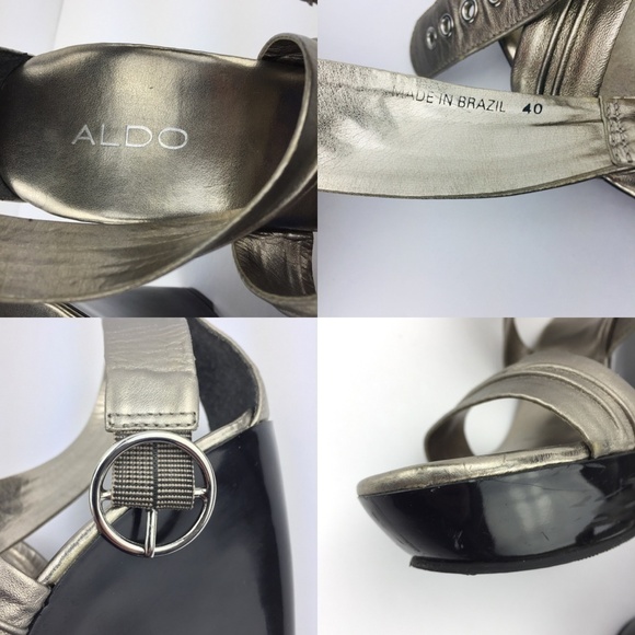 Aldo Platform Wedge Rose Gold Sz 8.5 - Picture 6 of 8